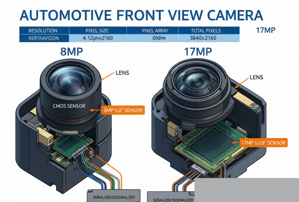 8MP vs 17MP camera module comparison